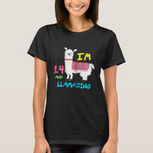 Camiseta Im 14 y Llamando a la idea del cumpleaños