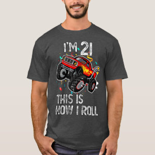 Camiseta I'm 21 This Is How I Roll 21st Birthday Monster Tr