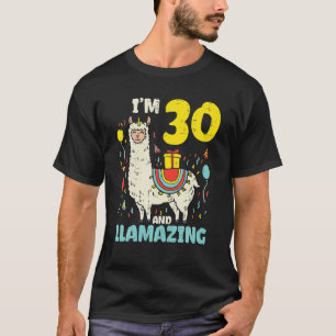 Camiseta Im 30 Llamando 30 cumpleaños Llama Cute Alpaca