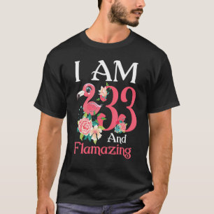 Camiseta Im 33 Y Flaminosas Flamingo 33 Años Mujeres B