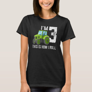 Camiseta Im 3 Farm Barnyard Tractor 3er Fiesta de cumpleaño