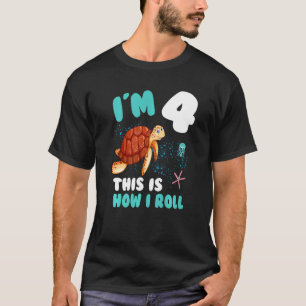 Camiseta Im 4 Así es como hago rodar a la tortuga en el cua
