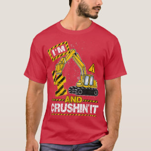 Camiseta Im 4 Y Aplastando Camisas De 4 Años