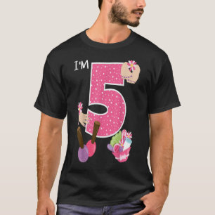 Camiseta Im 5 Fiesta De Spa Chica De Cumpleaños Nail Maqui