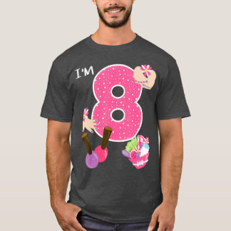 Camiseta Im 8 Fiesta De Spa Chica De Cumpleaños Nail Maquil