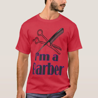 Camiseta Im a Barber with comb and scissors