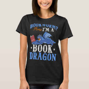 Camiseta Im A Book Dragon Leer Libros Arrastrar Libros De G