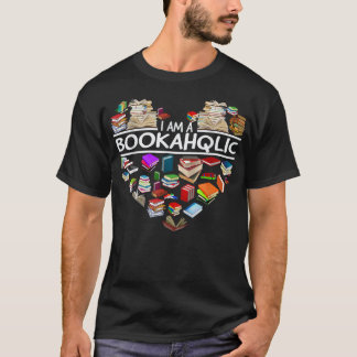Camiseta Im A BOOKAHOLIQ, libros de biblioteca libros de le