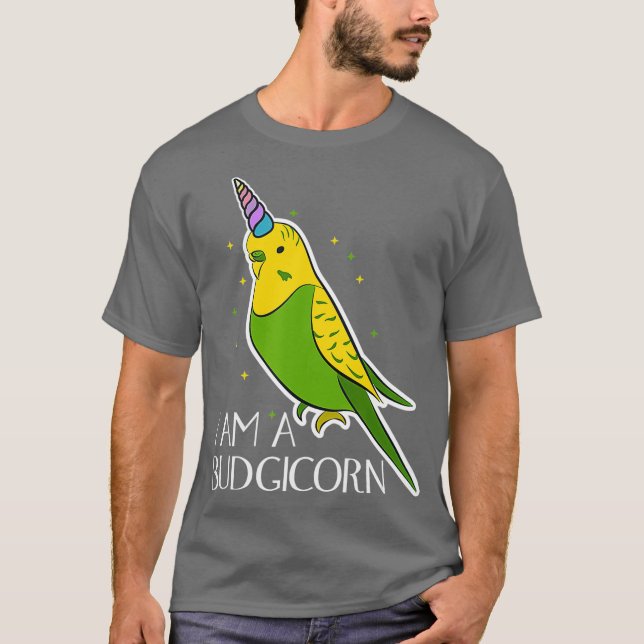Camiseta Im A Budgicorn Budgie Budgerigar Bird Parakeet (Anverso)