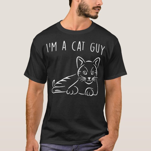 Camiseta I'm A Cat Guy, Crazy Cat, Cat Dad, Cat lover, Funn (Anverso)