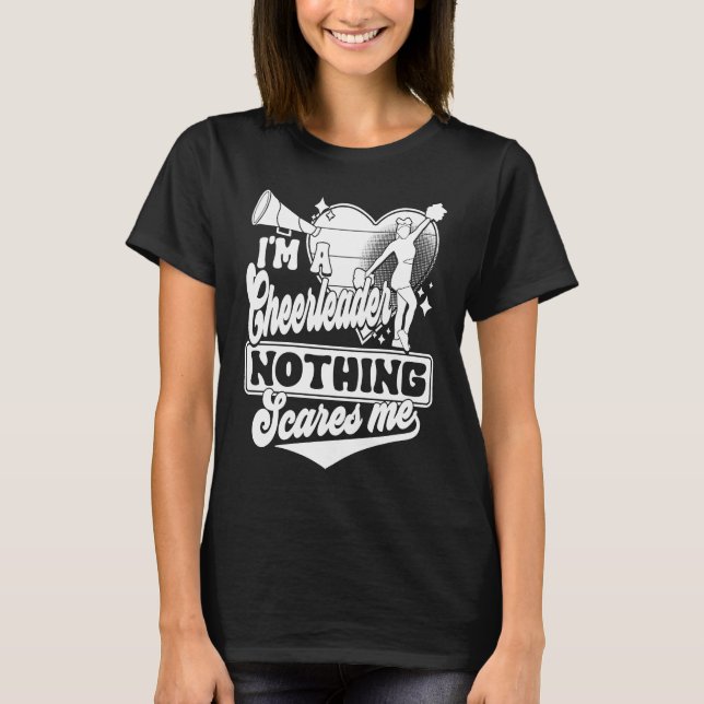 Camiseta I'm A Cheerleader Nothing Scares Me Cheerleading C (Anverso)