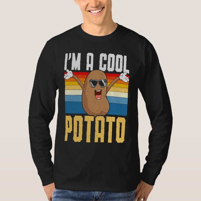 Camiseta I'm A Cool Potato Foodie Potato  French Fries Pota (Anverso)