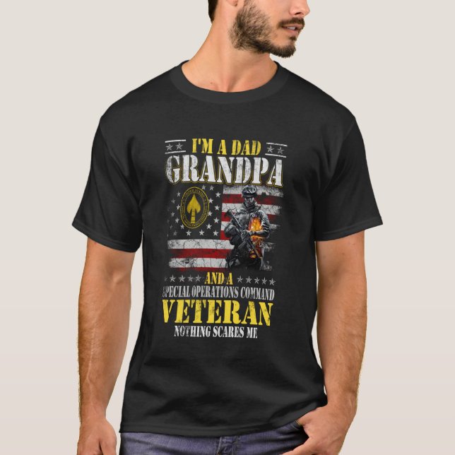 Camiseta I'm a Dad Grandpa Special Operations Command SOCOM (Anverso)