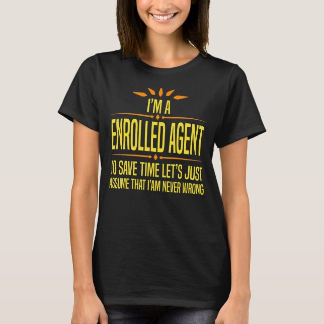 Camiseta Im a Desk Enrollado Agent (Anverso)