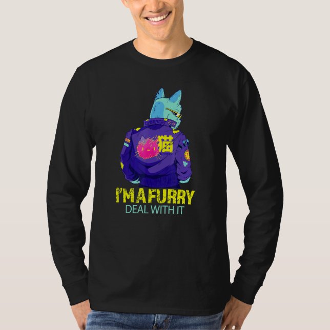 Camiseta Im A Furry Deate With It Fursona Antropomorfo Ca (Anverso)
