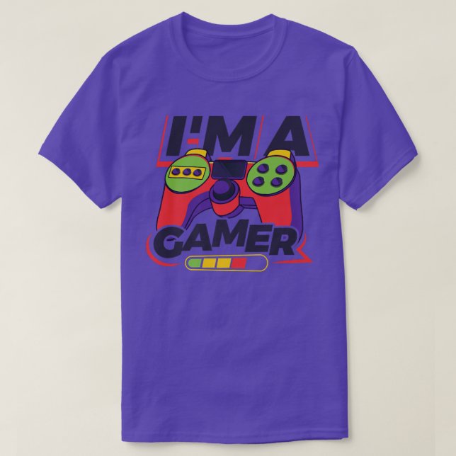 Camiseta I'm A Gamer Video Game Player Nerd Geek Pc Console (Diseño del anverso)