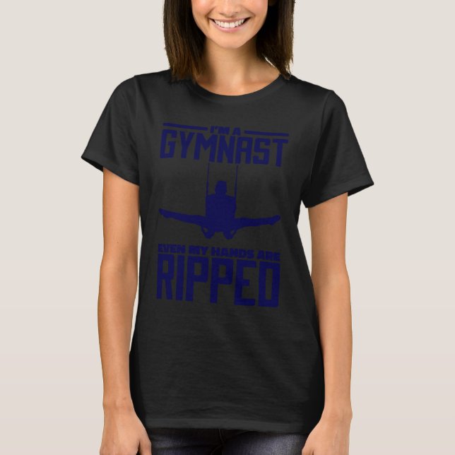 Camiseta I'M A Gymnast Even My Hands Are Ripped Gymnastic L (Anverso)
