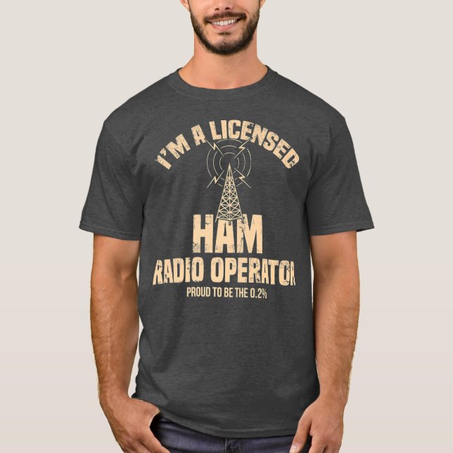 Camiseta Im A Licensed Ham Radio Operator Radio Amateur (Anverso)