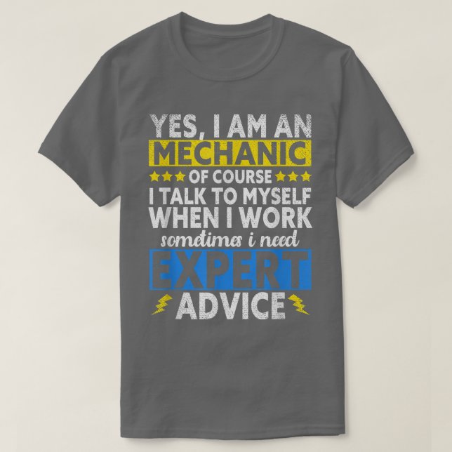 Camiseta Im a Mechanic Epert  (Diseño del anverso)