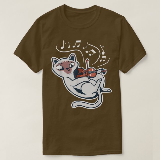 Camiseta Im A Meowsician Violin Playing Cat Gift (Diseño del anverso)