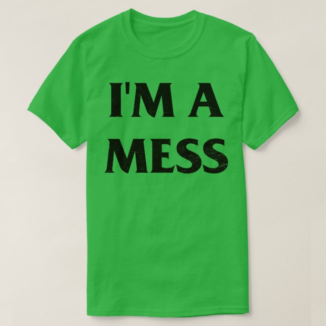 Camiseta Im a Mess Sid Vicious Punk Rock Pin (Diseño del anverso)