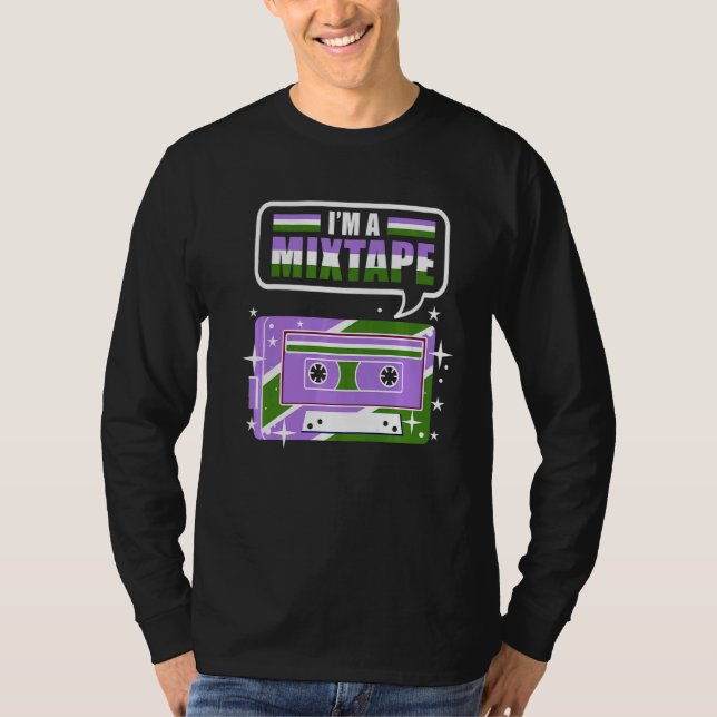 Camiseta Im A Mixtape Genderqueer Pride (Anverso)
