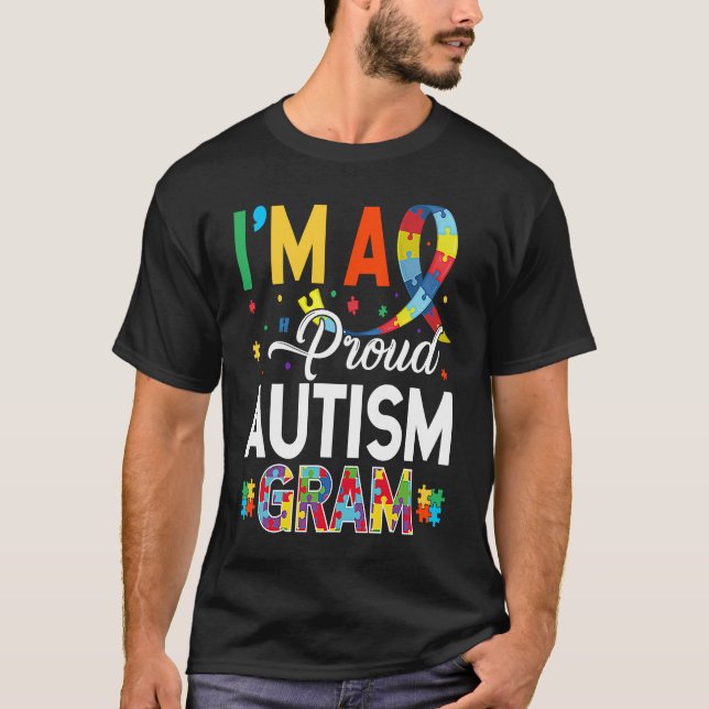 Camiseta I'm a Proud Autism Gram Matching Autism Awareness  (Anverso)