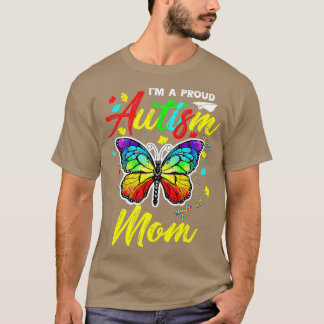 Camiseta Im A Proud Autism Mom Autism Awareness Butterfly G