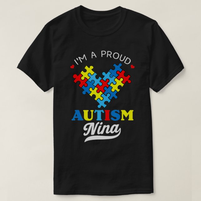 Camiseta I'm A Proud Autism Nina Autism Awareness Autistic  (Diseño del anverso)