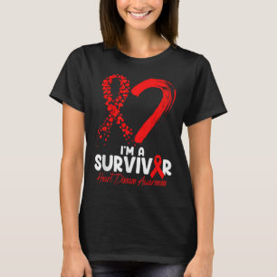Camiseta Im A Sobreviviente Alerta sobre Enfermedades Cardí