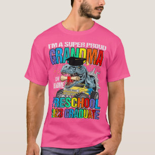 Camiseta I'm A Super Proud Grandma Of An Awesome Preschool