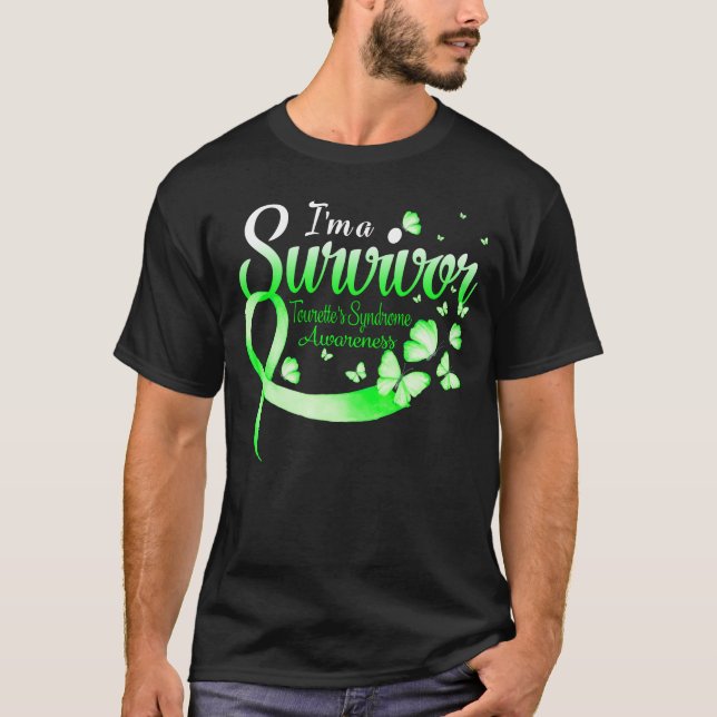 Camiseta I'm A Survivor Tourette’s Syndrome Awareness Butte (Anverso)