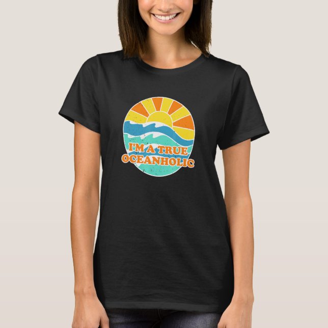 Camiseta Im A True Oceanholic Beach Bum Summer Bum (Anverso)