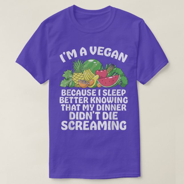 Camiseta I'm A Vegan Vegetable Fruits Food Vegan Day Vegeta (Diseño del anverso)
