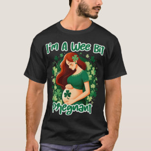 Camiseta Im A Wee Bit Embarazada Irlanda St Patricks Embara