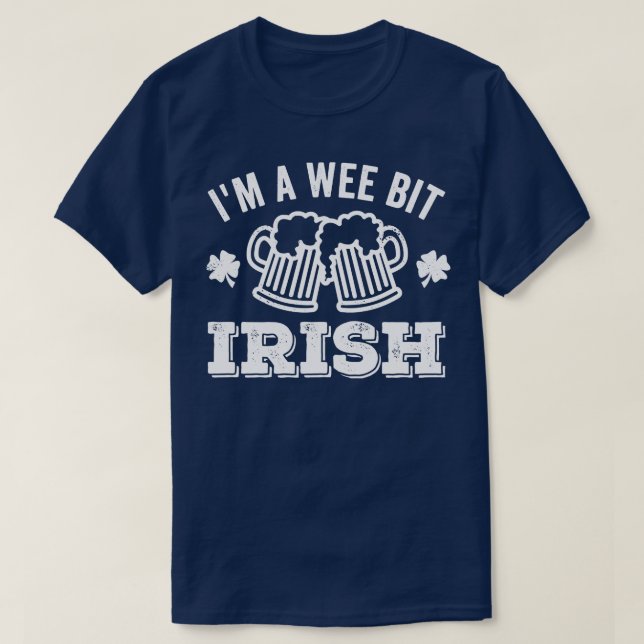 Camiseta Im A Wee Bit Irish Beer (Diseño del anverso)