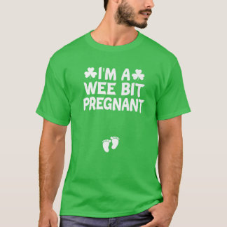 Camiseta I'm A Wee Bit Pregnant St Patricks Day Pregnancy F