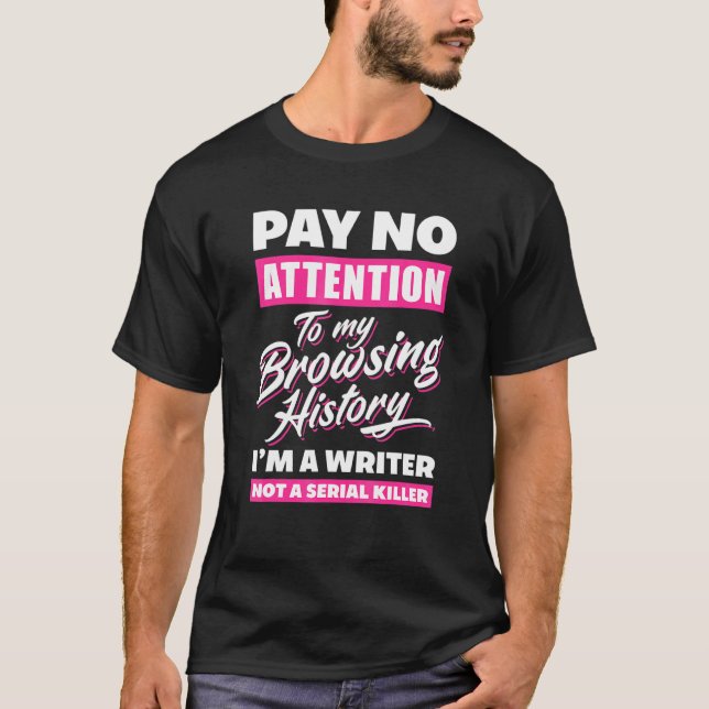 Camiseta Im A Writer Not A Serial Killer  Author (Anverso)