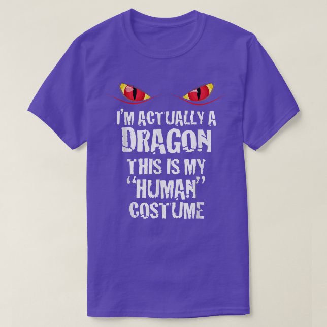 Camiseta Im Actually A Dragon Funny Halloween Costume T 506 (Diseño del anverso)