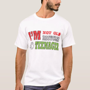 Camiseta Im adolescente reciclado Im no viejo