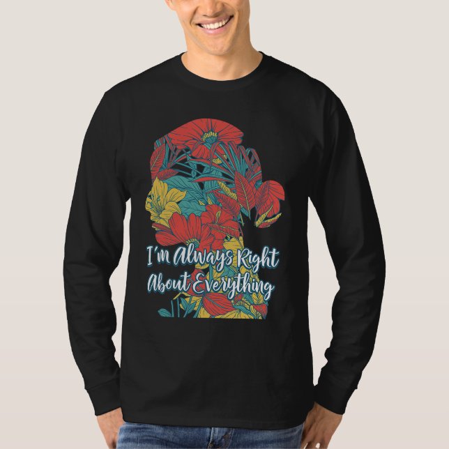 Camiseta Im Always Right About Everything Mother's Day  Par (Anverso)