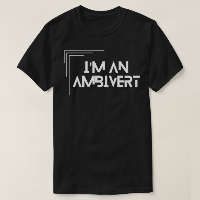 Camiseta im an ambivert (Diseño del anverso)