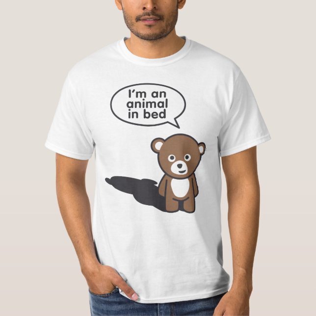 Camiseta I'm an animal in bed (Anverso)