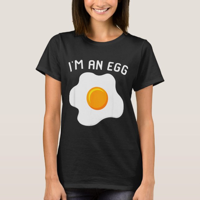 Camiseta I'm An Egg Costume Funny Halloween Present Fried E (Anverso)
