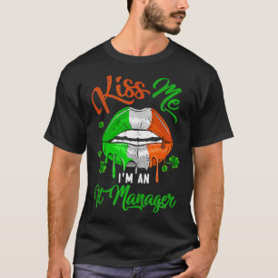 Camiseta Im An IT Manager St Patricks Day Irish Flag Cul