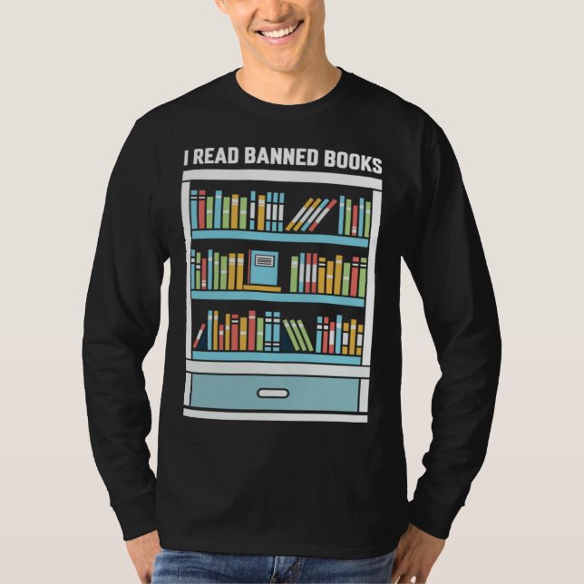 Camiseta I'm at The Banned Books I Read Banned Books (Anverso)