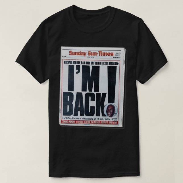 CAMISETA IM BACK  (Diseño del anverso)