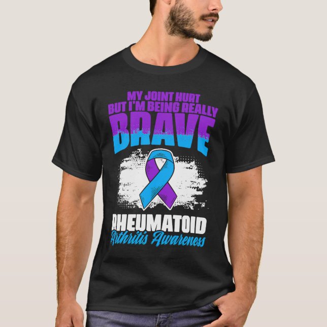 Camiseta I'm Being Really Brave Ribbon Rheumatoid Arthritis (Anverso)