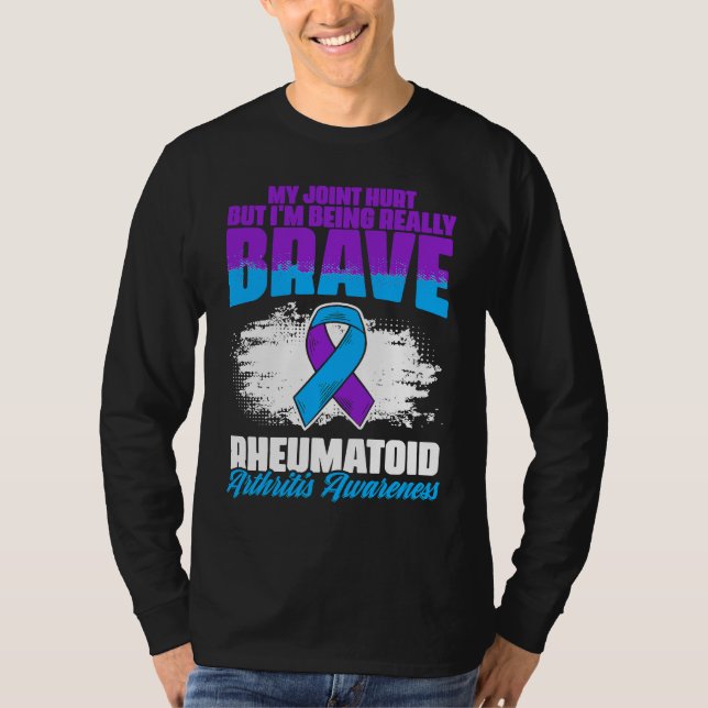 Camiseta I'm Being Really Brave Ribbon Rheumatoid Arthritis (Anverso)