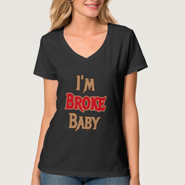 Camiseta Im Broke Baby Sneaker Match Retro 14 Winterizado (Anverso)